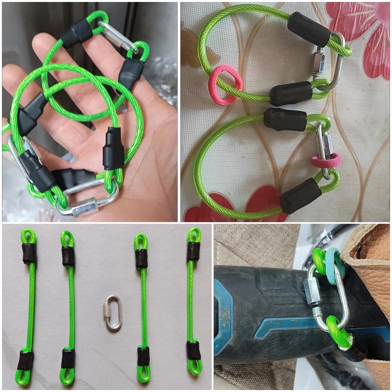 TorSor 2 Pack Power Tool Lanyard Safety Tether Quick Release