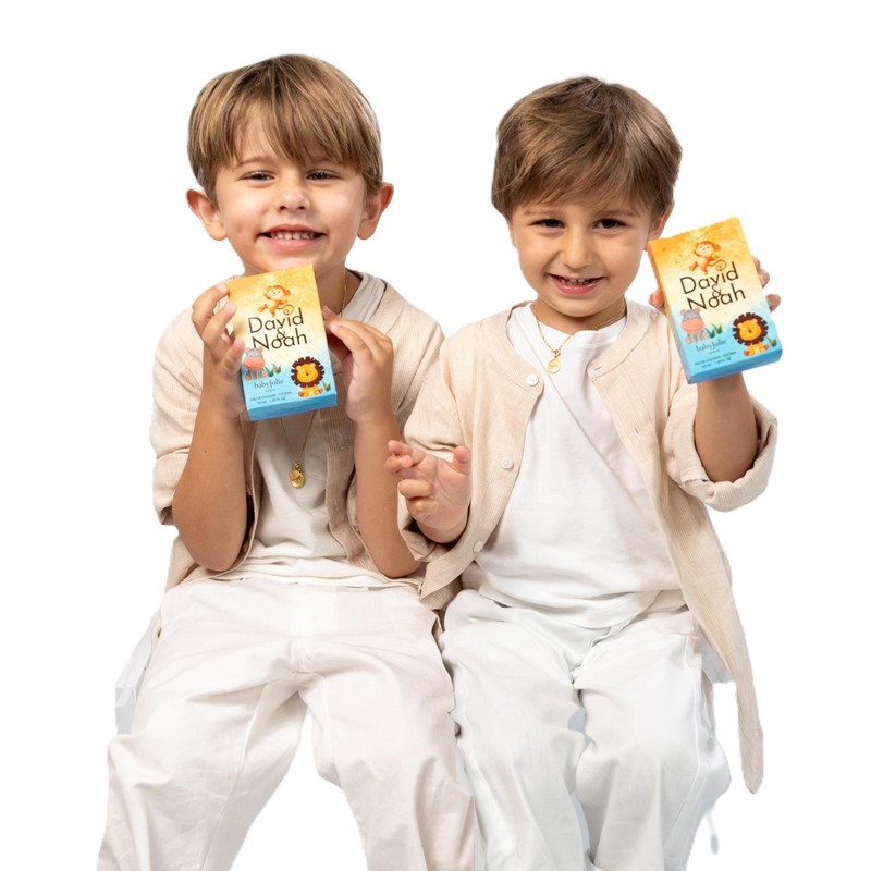 Baby Jolie David & Noah Children's Bath Set, Liquid Soap,