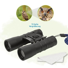 moses. Expedition Natur Professional Binoculars, Kids Binoculars with 12x Magnification, Robust Binoculars for Nature Watching, Ideal for Outdoor Activities and Adventures