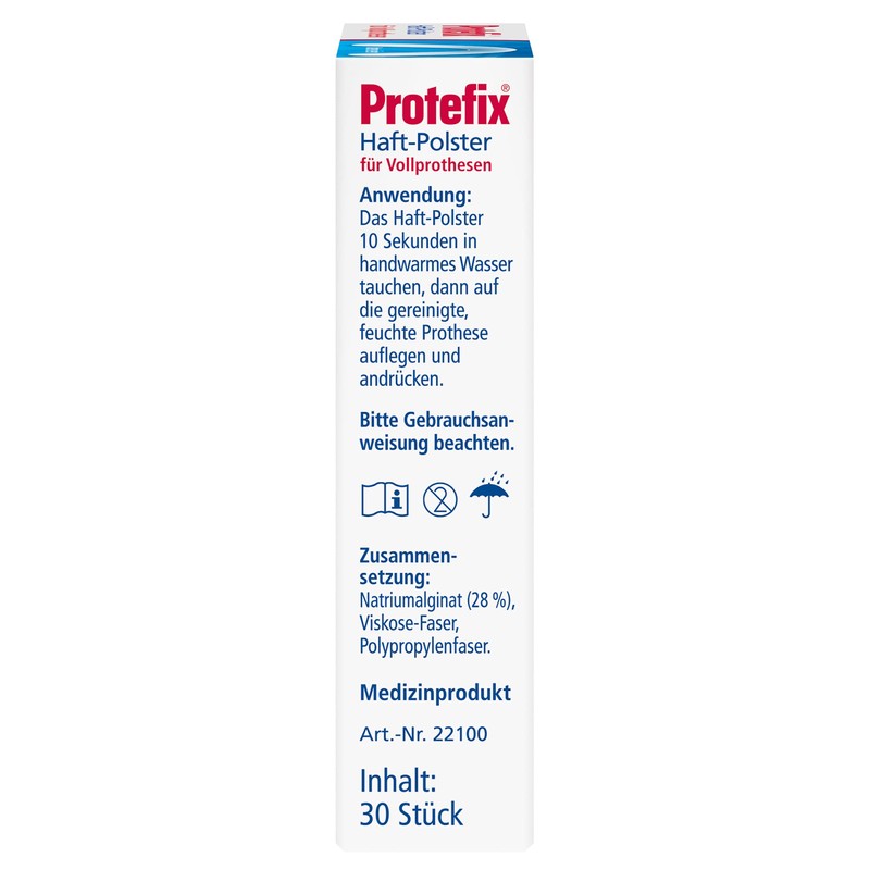 Protefix Haft-Polster für Vollprothesen - Unterkiefer - Wirksamer Schutz vor