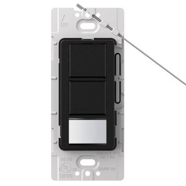 Lutron MS-OPS6-DDV-MN Maestro 6-Amp Single Pole Dual Circuit Occupancy Sensing Switch, Midnight