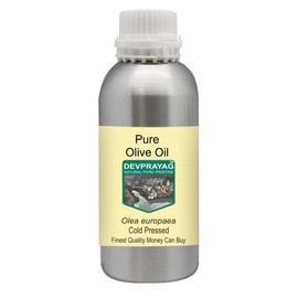 Devprayag Pure Olive Oil (Olea europaea) Natural Therapeutic Grade Cold Pressed 300ml (10 oz)