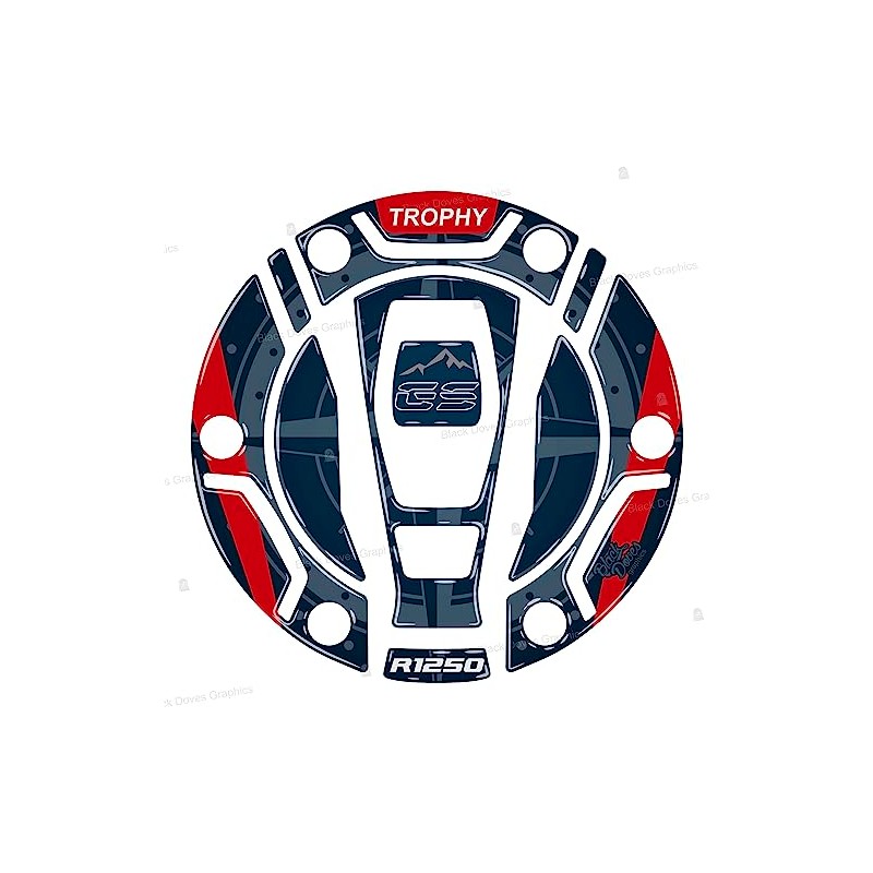 Fuel Cap Sticker 3D Compatible with Motorcycle R 1250 GS