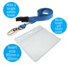 Customcard Ltd Blue Lanyard with ID Card Pocket - Sturdy