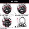 Master Lock Black Gym Locker Lock Combination Padlock, Indoor Combo