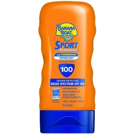 Banana Boat Sport Performance SPF 100 Sunscreen Lotion UVA/UVB Protection 4 Oz
