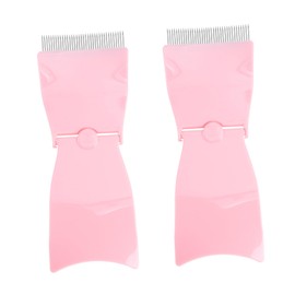 Baluue Super Smooth Steel Needle Eyebrow Comb Folding Brow Grooming Tool for Women Girls Ladies