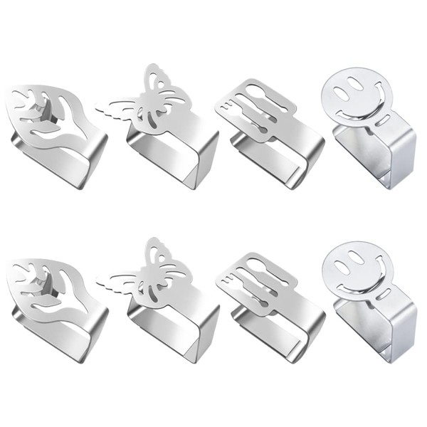Tucireat Tablecloth Clips Stainless Steel Pack of 8 Table Clamp