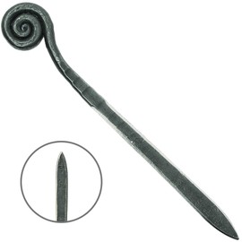 Wicks Forge Letter Opener Cast Iron Knife | Luxury, Rustic & Antique Style Desk Accessory for Cutting Open Paper Envelopes & Packages | Made in USA | Fiddlehead