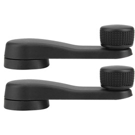Car Window Crank Handles, 1 Pair Black Window Winder Handles ABS Winder Crank Riser Handle Kit Replacement for Golf MK3 MK4 Vento Bora 1997-2010