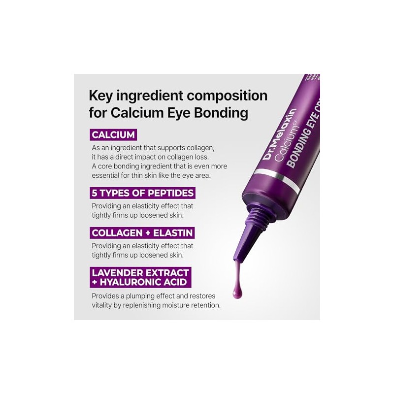 Dr.Melaxin Calcium Bonding Eye Cream with Peptides & Rebornic, Firming
