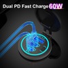 2 Pack USB C Car Charger Socket 12V USB Outlet,