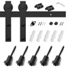 SMARTSTANDARD 6.6 Feet Heavy Duty Sturdy Sliding Barn Door Hardware