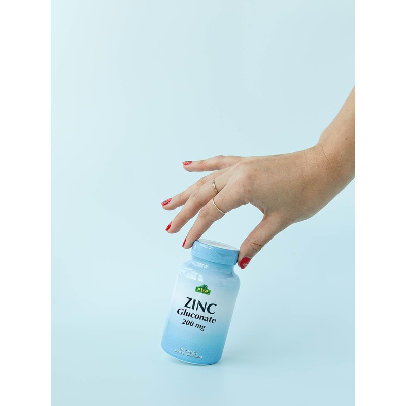 Zinc Gluconate 200 mg by Alfa Vitamins - Boost Immune