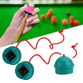 4PCS Billiard Chalk Holder,Green Rubber Billiard Chalk Holder Chalk Container Accessory