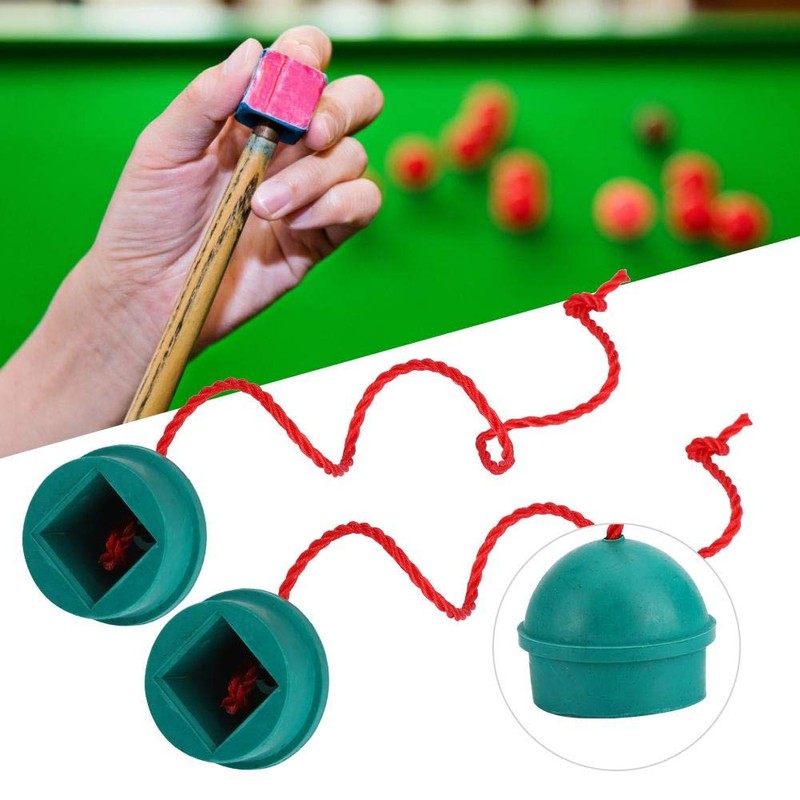4PCS Billiard Chalk Holder,Green Rubber Billiard Chalk Holder Chalk Container