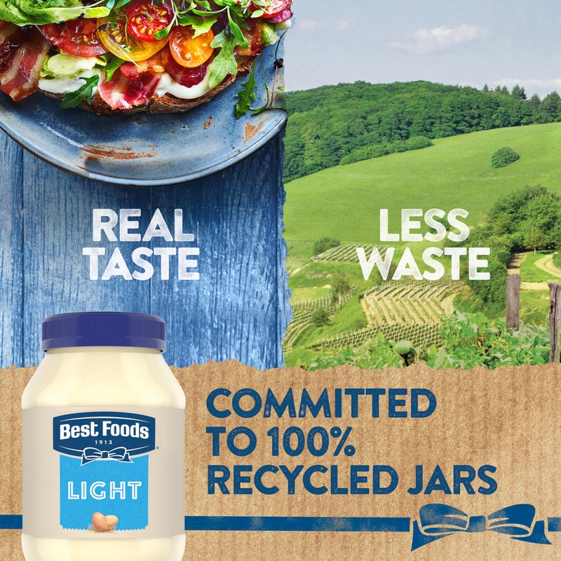 Best Foods Creamy Light Mayonnaise Light Mayo Made with Cage