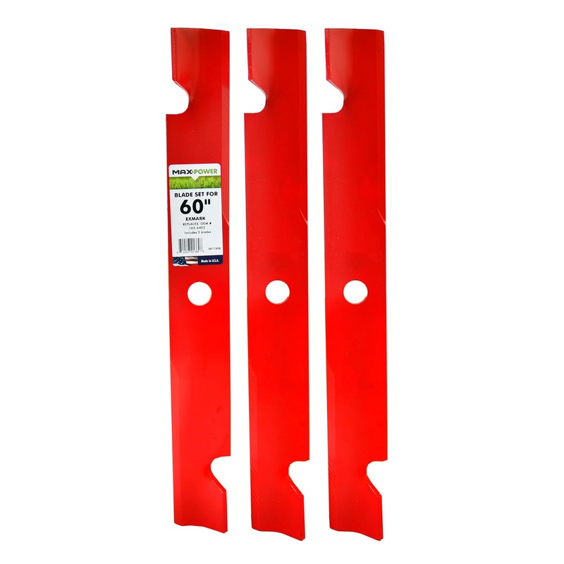 MaxPower 561139B Heavy Duty 3 Blade Set for 60" Cut