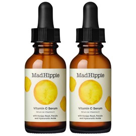 Mad Hippie Vitamin C Serum for Face – Hyaluronic Acid, Ferulic Acid & Vitamin E, Anti-Aging, Glow Up Essentials, Cruelty-Free Skin Care, 1.02 Oz (Pack of 2)