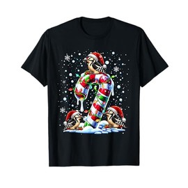 Three Santa Woodpeckers On Candy Cane Christmas Kids Toddler T-Shirt