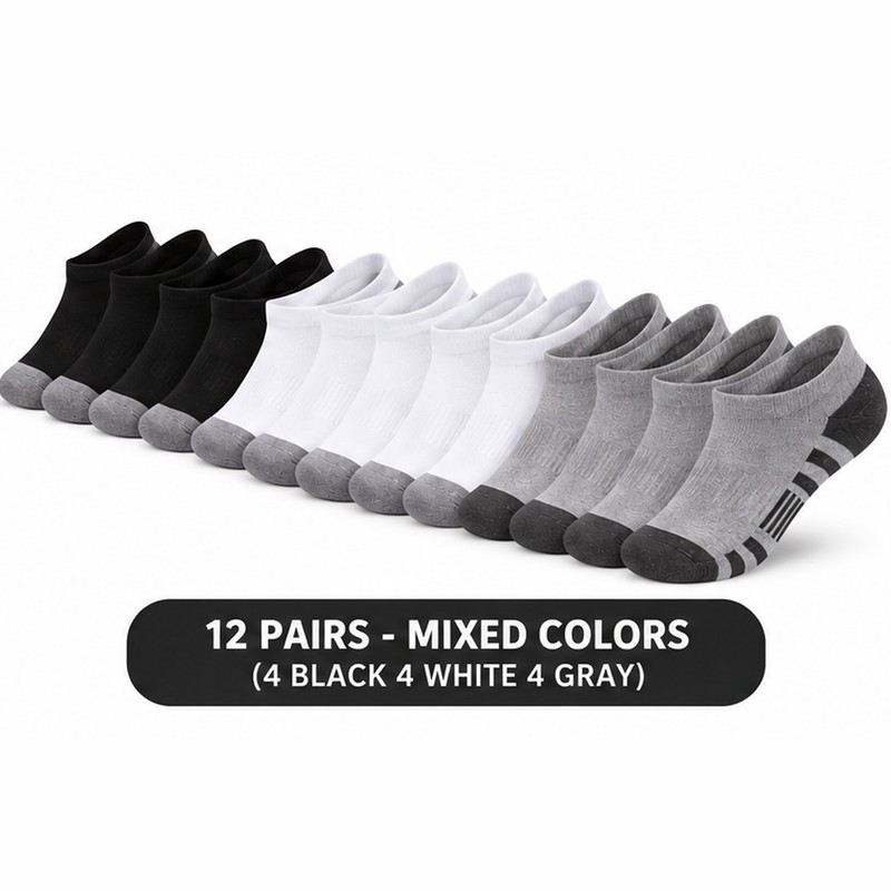 Men’s Crew Socks for Gym & Outdoor Use – Soft