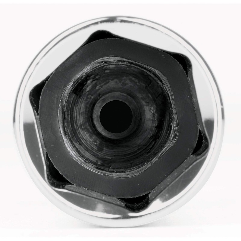 Truper D-1220-50L, Dado de 6 puntas largo para bujía cuadro