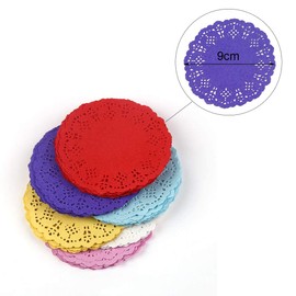 CCINEE Lace Paper Decorative Paper Coasters (6 Colors, Approximately 120 Sheets)