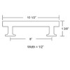 Emtek Freestone Pull Available in 6 Sizes and 6 finishes