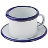 'Ibili 903000 Cup and Saucer "Blanca, Steel, White/Blue, 8.5 x