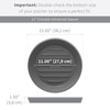 Crescent Garden Universal Round Planter Saucer, Durable Drainage Dish for