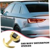 ULTECHNOVO Golden Car Towing Hook Shaped Auto Trailer Ring Unique