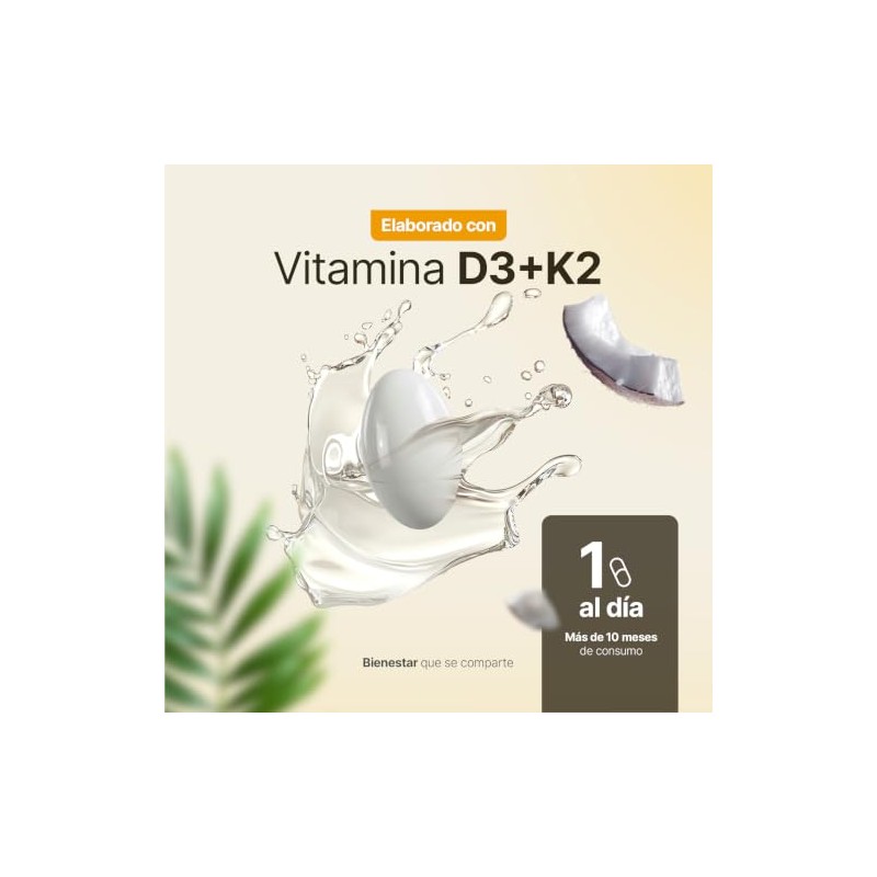 B Life Vitamina D3 400 UI + K2 con 320