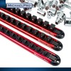 MichaelPro 3-Piece Aluminum Socket Organizer Rail Set- 1/4-inch, 3/8-Inch, and