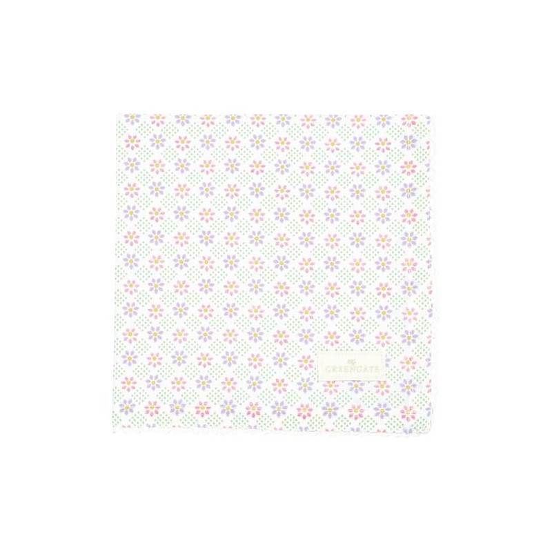 GreenGate Napkin with Lace Sybille White