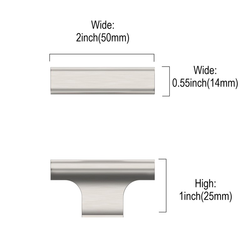 Asidrama 10 Pack Brushed Satin Nickel Kitchen Cabinet Knobs Dresser