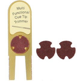 Compact Billiards Pool Cue Tip Shaper Polisher Burnisher Trimmers Multifunctional Metal