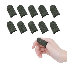 mitas TN-FGSK Finger Sacks Games, Set of 10, White, Handsweat Protection, Smartphone Compatible, Touch Control, Smartphone Compatible, Touch Control, Finger Sack for Smartphones, Finger Protection,
