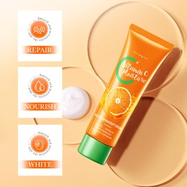 Tone Up Creme Feuchtigkeitsspendende und aufhellende Gesichtscreme, VC Aufhellende Toncreme, Vitamin C Hautaufhellungscreme Gleicht den Hautton aus für makellose natürliche strahlende Haut - 2pcs