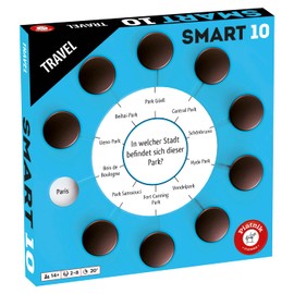 Piatnik 7193 7193 Smart Expansion, 100 Additional Questions, 1000 Answer Options, Playable with the Original Game Family Edition, Smart 10 Additional Questions, Travel (German Version)