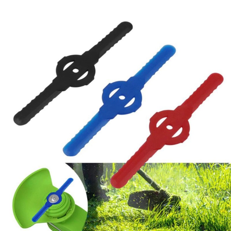 MIBICIRI 20 Pieces Plastic Grass Trimmer Blades, Replace Plastic Cutter