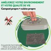 Komposter für die Küche, 3 l, Design – Kompostbehälter für