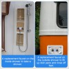 Boxob RV Shower Faucet, Camper Shower Faucet Replacement 4" RV