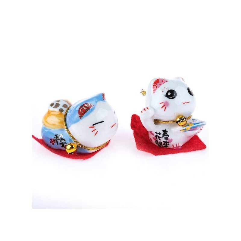 lachineuse Set of 5 Maneki Neko Figurines