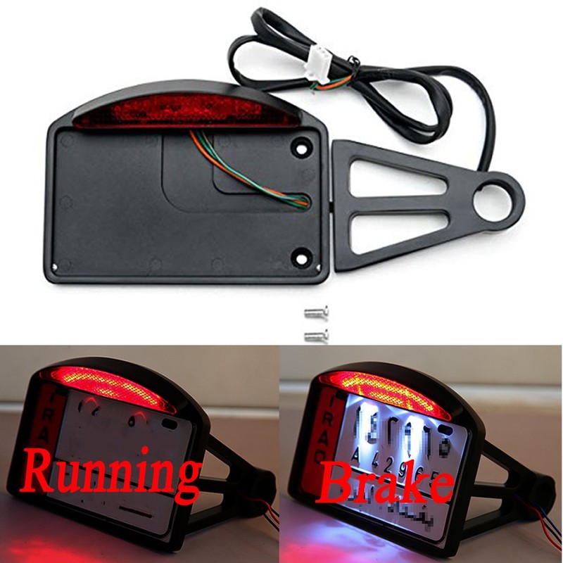 Soporte de luz trasera LED para placa de matrícula para