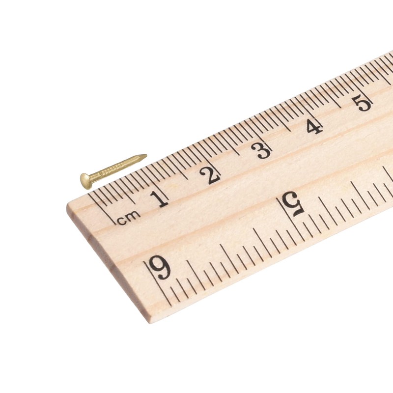 sourcing map Small Tiny Brass Nails 1.2x12mm for DIY Decorative