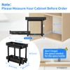 BOIVSHI Pull Out Spice Rack Organizer, 2-Tier Vertical Spice Rack,