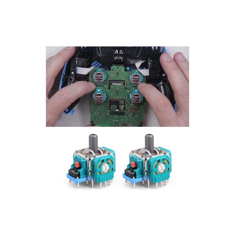 21Pcs Dualshock Accessories Repair Replacement Compatible with P S-4 for