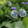 2 Pcs Glass Self Watering Globes, Iridescent Automatic Plant Waterer