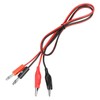Akozon Banana Plug to Clip Cable, Cable Banana Plug, Banana