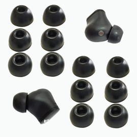 Ear Tips for Beats Studio Buds Silicone Tips Beats Earbuds Replacement for Beats Tips Earbuds Cover 6 Pairs LMS Black